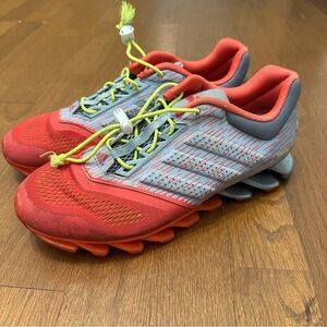 Adidas Springblade Men’s Size 8.5  Orange Gray Athletic Track Running Shoes